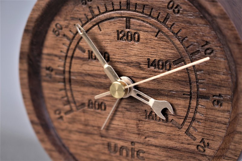 Unic工业风原木时计 - 时钟/闹钟 - 木头 咖啡色