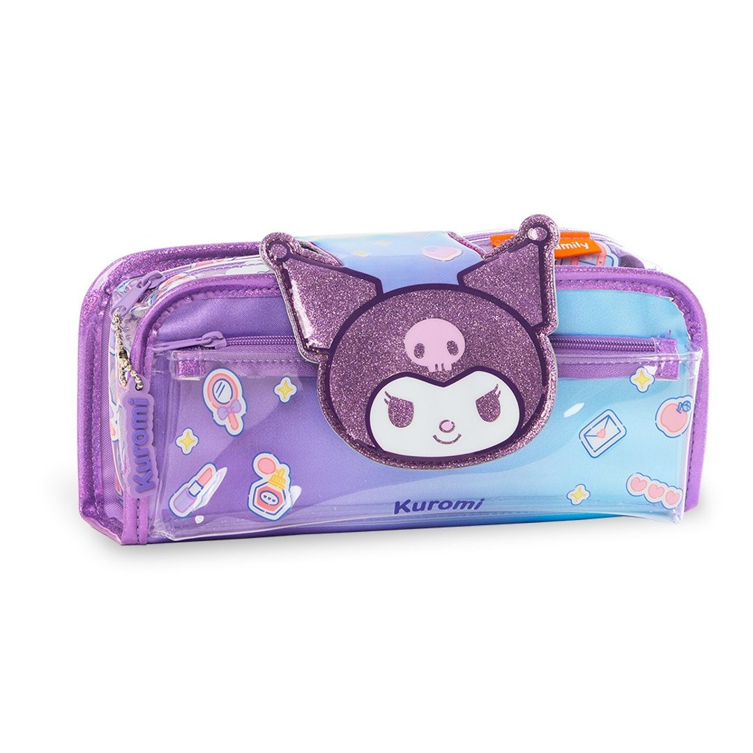三丽鸥联名 2in1趣味铅笔盒-酷洛米 Kuromi クロミ 可罗米 - 铅笔盒/笔袋 - 聚酯纤维 紫色