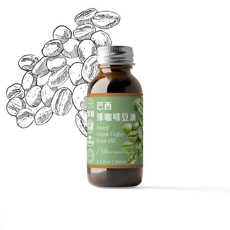 【卡佛香】巴西绿咖啡豆油 - 身体护肤/按摩油 - 塑料 咖啡色