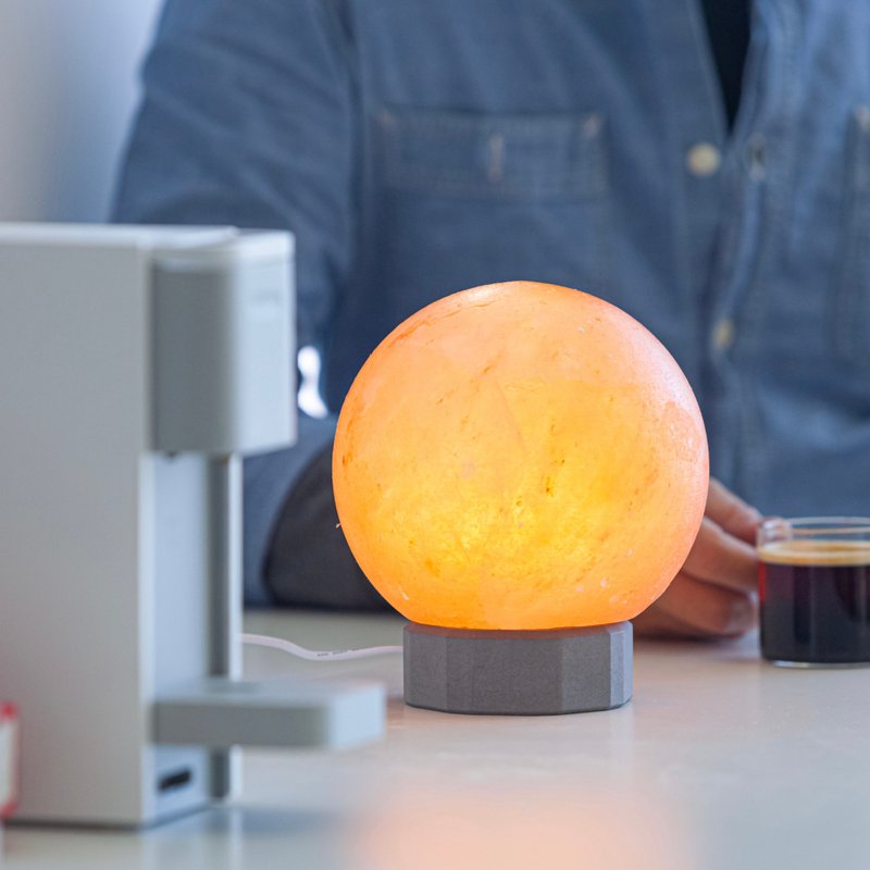 ONELIVINGS PILAR |擎| 喜马拉盐灯 – SPHERE (15cm) - 灯具/灯饰 - 水泥 橘色