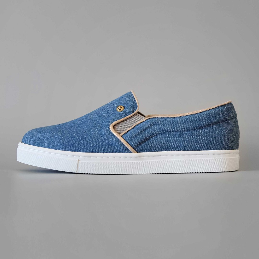 Denim SNKR. 丹宁 (浅蓝) | WL - 女款休闲鞋 - 棉 蓝色