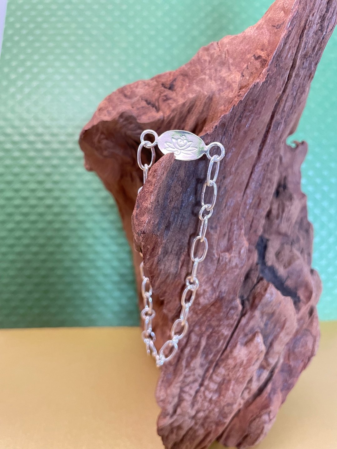 999纯银手链 手作银饰  素链 链宽5mm 链长可调 - 手链/手环 - 纯银 银色