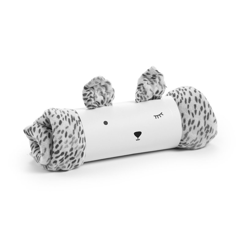 【瑞典ELODIE DETAILS】竹纤维毯子包巾 Dots of Fauna 豹纹 - 被子/毛毯 - 棉．麻 白色