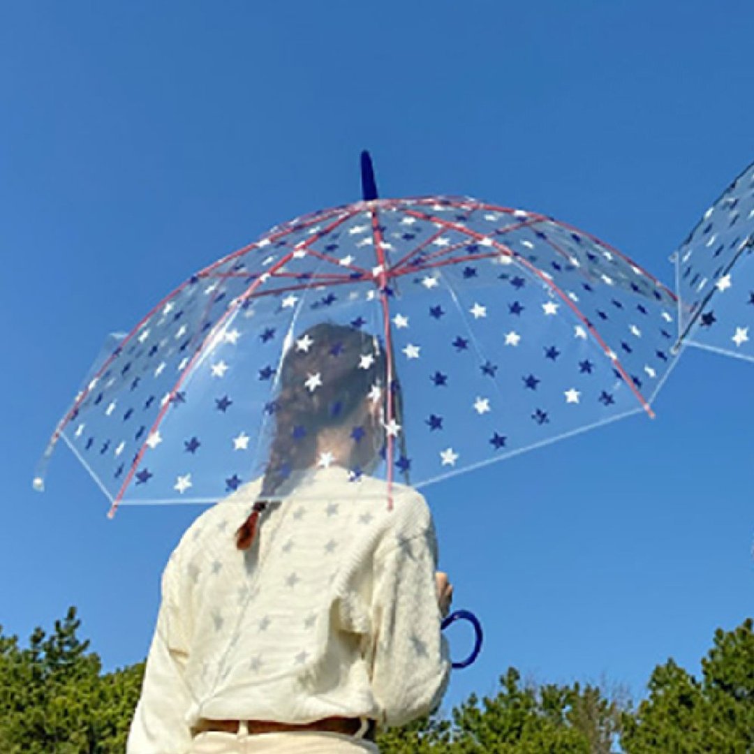 Evereon 可替换式环保轻量伞EV216-2(Navy Star) - 雨伞/雨衣 - 环保材料 蓝色