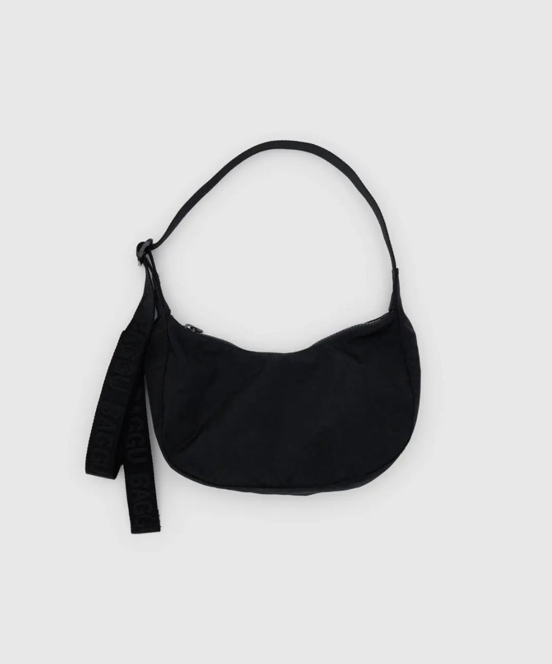 BAGGU - 回收尼龙斜背月亮包 - Small - 黑色 - 侧背包/斜挎包 - 防水材质 黑色