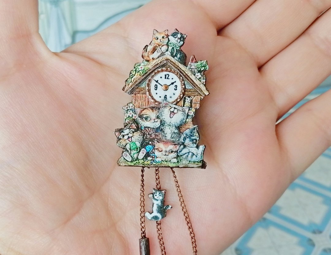 教程。娃娃屋时钟。两种尺寸。 1:12 和 1:6。 - 手工艺教程/工具书 - 其他材质 