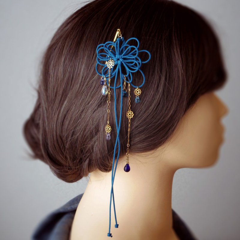 发簪“凉与蜜” - 发饰 - 聚酯纤维 蓝色