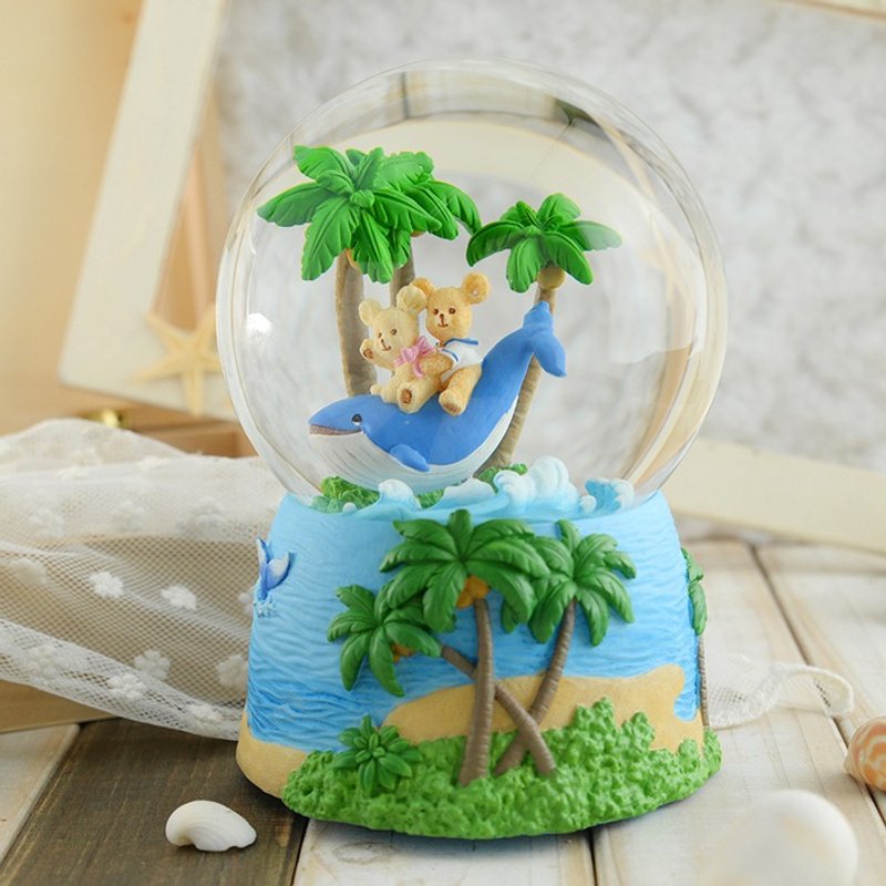 追梦起航 水晶球音乐铃 情人节 生日礼物 居家摆饰 - 摆饰 - 玻璃 