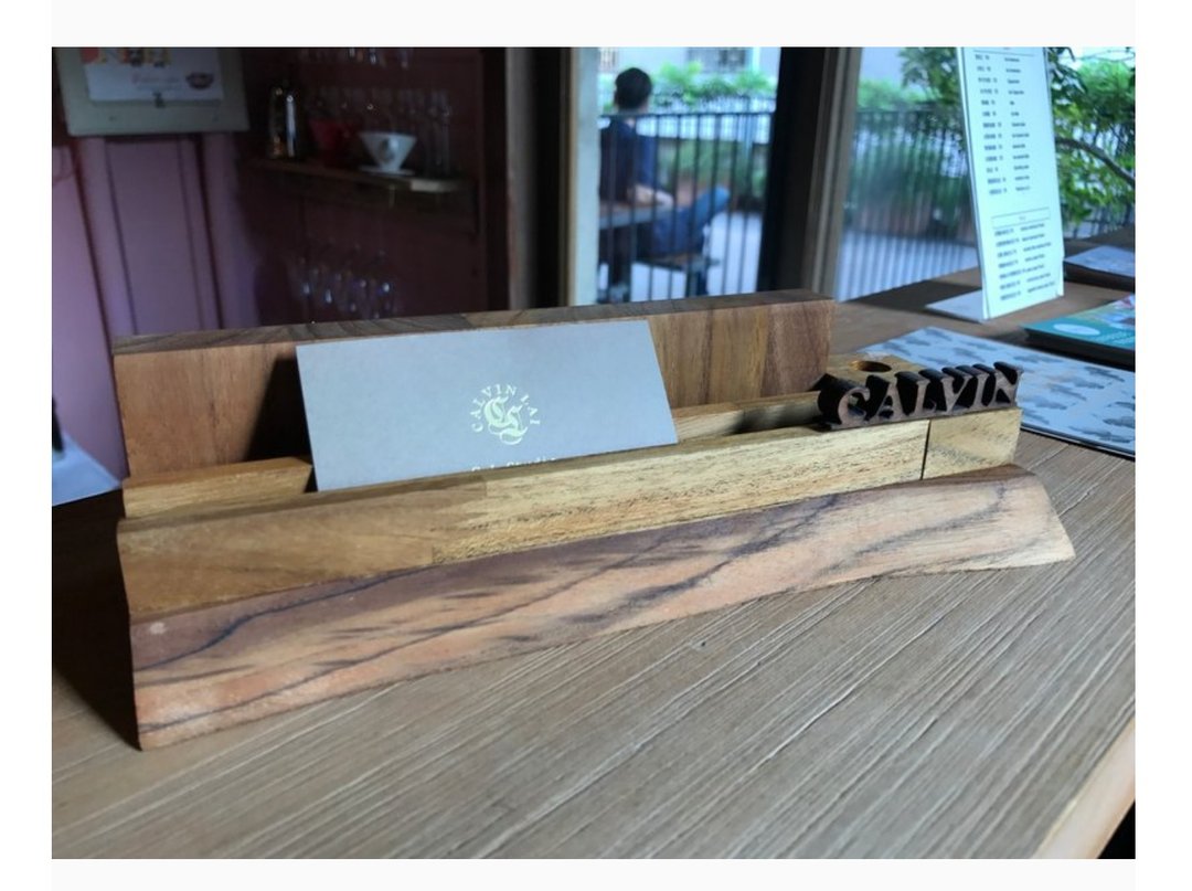 定制商品8个 - 名片架/名片座 - 木头 咖啡色