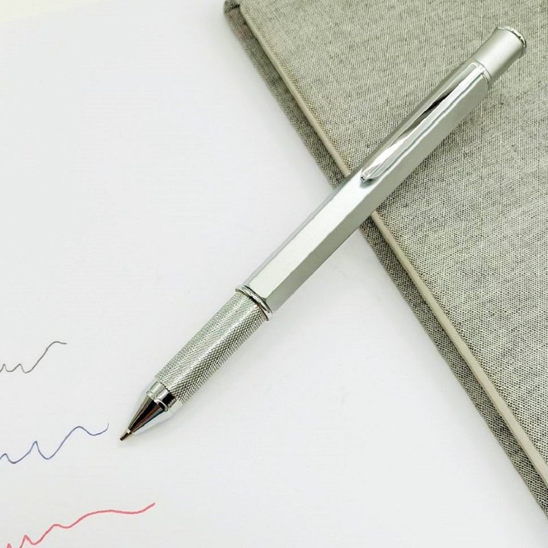 2 in 1 蓝芯 黑芯 双色原子笔 两用笔 转动出芯 方便携带与使用 - 其他书写用品 - 其他金属 