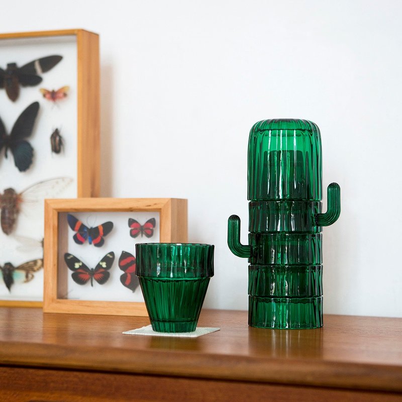 DOIY / 仙人掌叠叠杯 - 玻璃杯 - 玻璃 绿色
