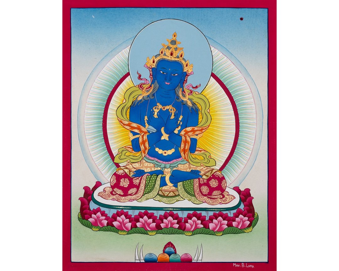 神圣的金刚持画像  引导神圣力量与智慧 - 墙贴/壁贴 - 其他材质 多色