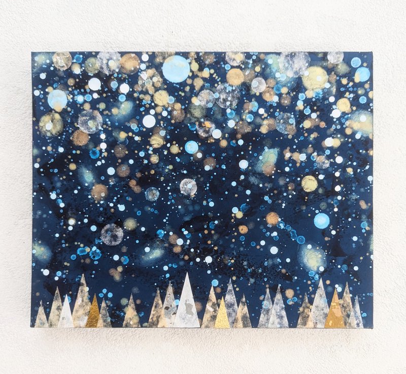 雪之森 F3号 压克力原画 - 海报/装饰画/版画 - 木头 蓝色