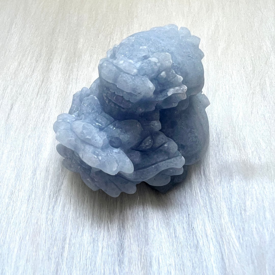 背子天青石龙龟 | 水晶 | 水晶龙龟 | 水晶摆件 - 摆饰 - 水晶 蓝色