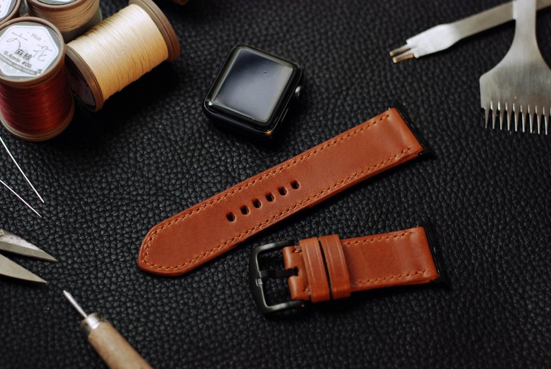 【圣诞节优惠中】applewatch真皮手缝表带-咖啡色【buttero】 - 表带 - 真皮 多色