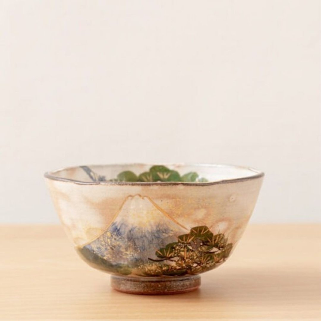 吉祥富士饭碗 (大) /俊山窑 - 碗 - 陶 