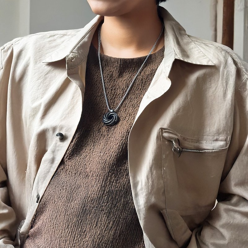 【Mobius 和鸣】陶瓷项链 –流线三环 ( 男女适用 ) - 项链 - 瓷 