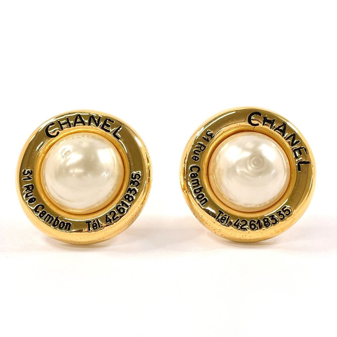 【日本直邮 二手美品】香奈儿 CHANEL 耳环 31 RUE CAMBON GP/人造珍珠 金色 1990 年制 - 耳环/耳夹 - 其他材质 金色