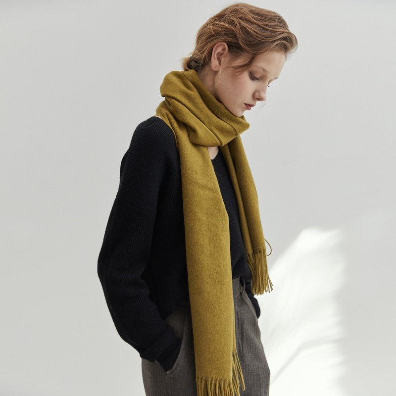 灰藍色  11色 全羊毛信的請來 人手一條圍巾大披肩 秋冬保暖長款 - 围巾/披肩 - 羊毛 绿色