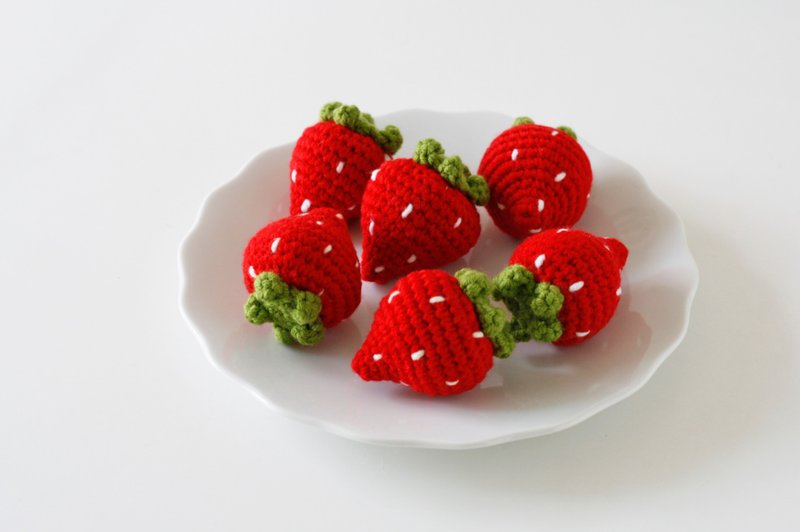 草莓 手工猫草包 猫玩具 猫咪玩具 猫薄荷玩具 猫草玩具 - 玩具 - 其他材质 红色