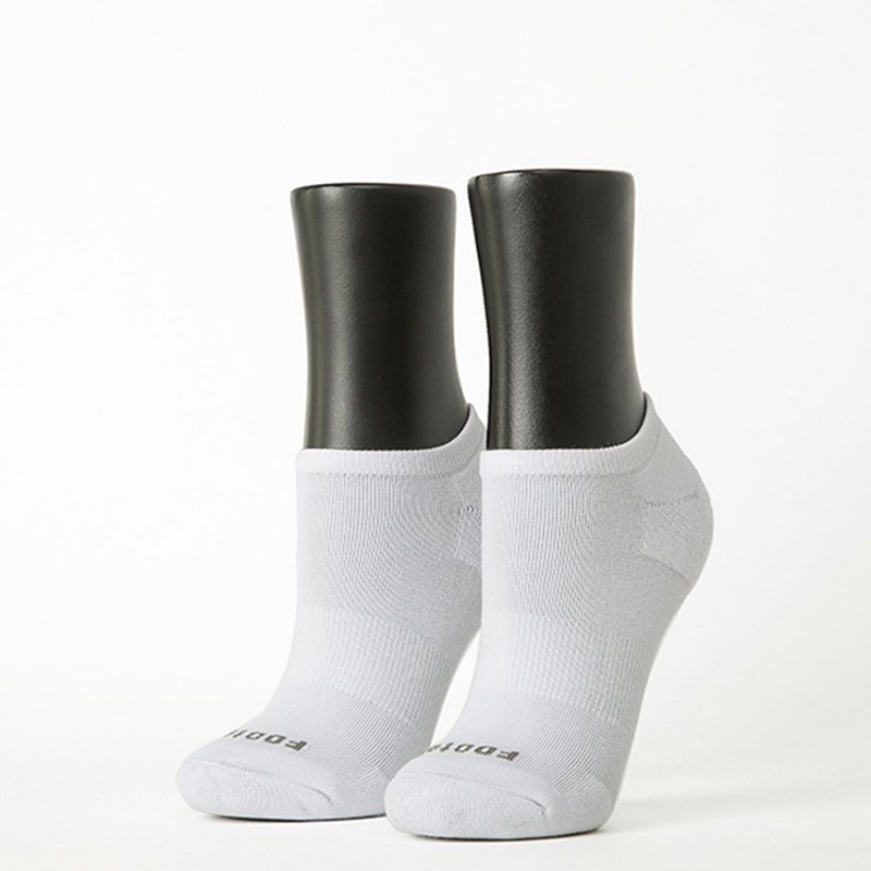 【FOOTER】微分子气垫单色船型薄袜-白(女袜/M) - 袜子 - 棉．麻 白色