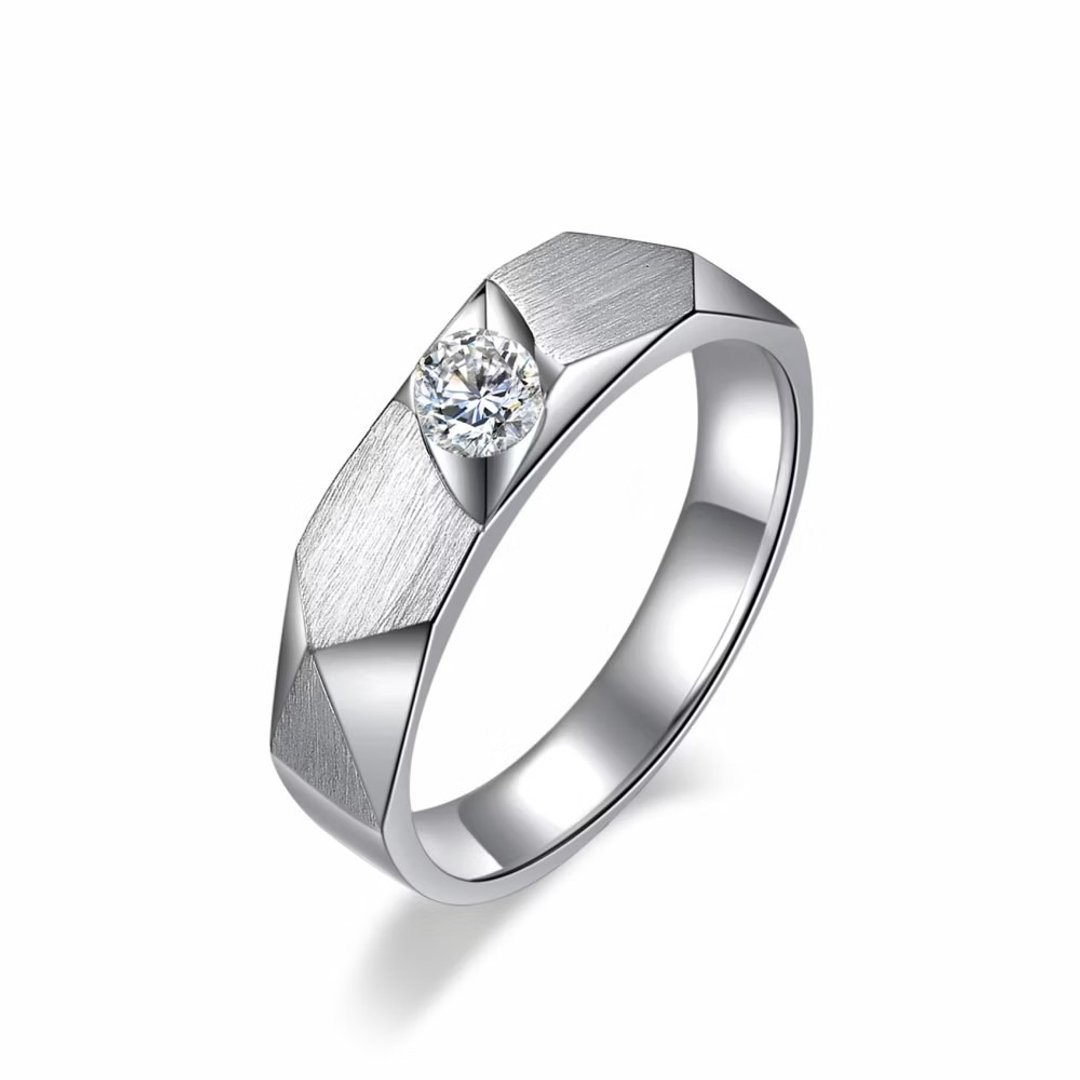紧握你手 0.30CT GIA 钻石 男钻戒 - 戒指 - 钻石 