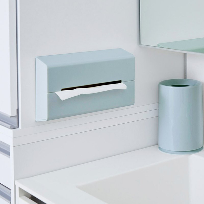 日本ideaco ABS壁挂/桌上两用面纸架 - 纸巾盒 - 塑料 多色