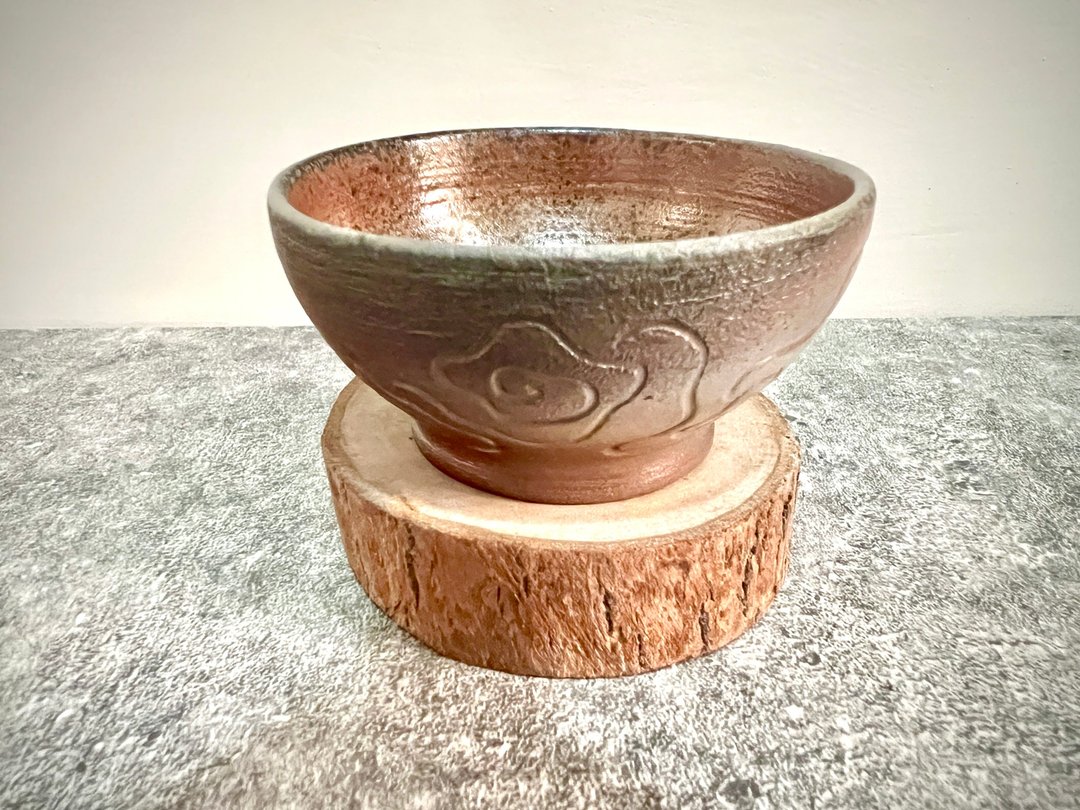 云纹柴烧茶杯 - 茶具/茶杯 - 陶 