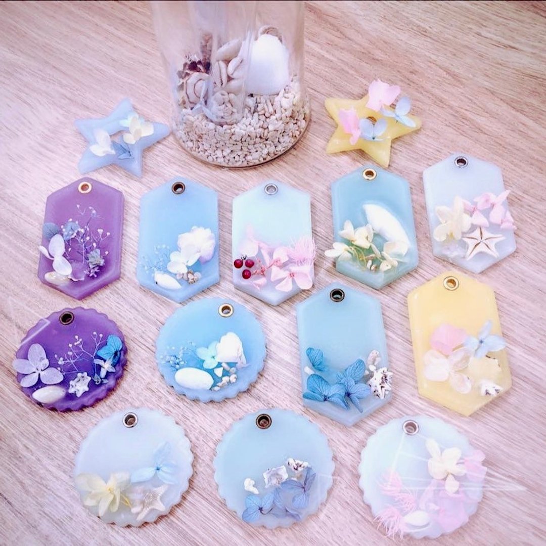 【青手作DIY】 贝壳与绣球花香氛蜡片 课程 - 下单前请先私讯预约 - 蜡烛/香氛 - 其他材质 
