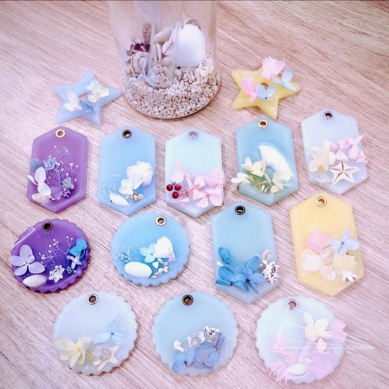 【青手作DIY】 贝壳与绣球花香氛蜡片 课程 - 下单前请先私讯预约 - 蜡烛/香氛 - 其他材质 