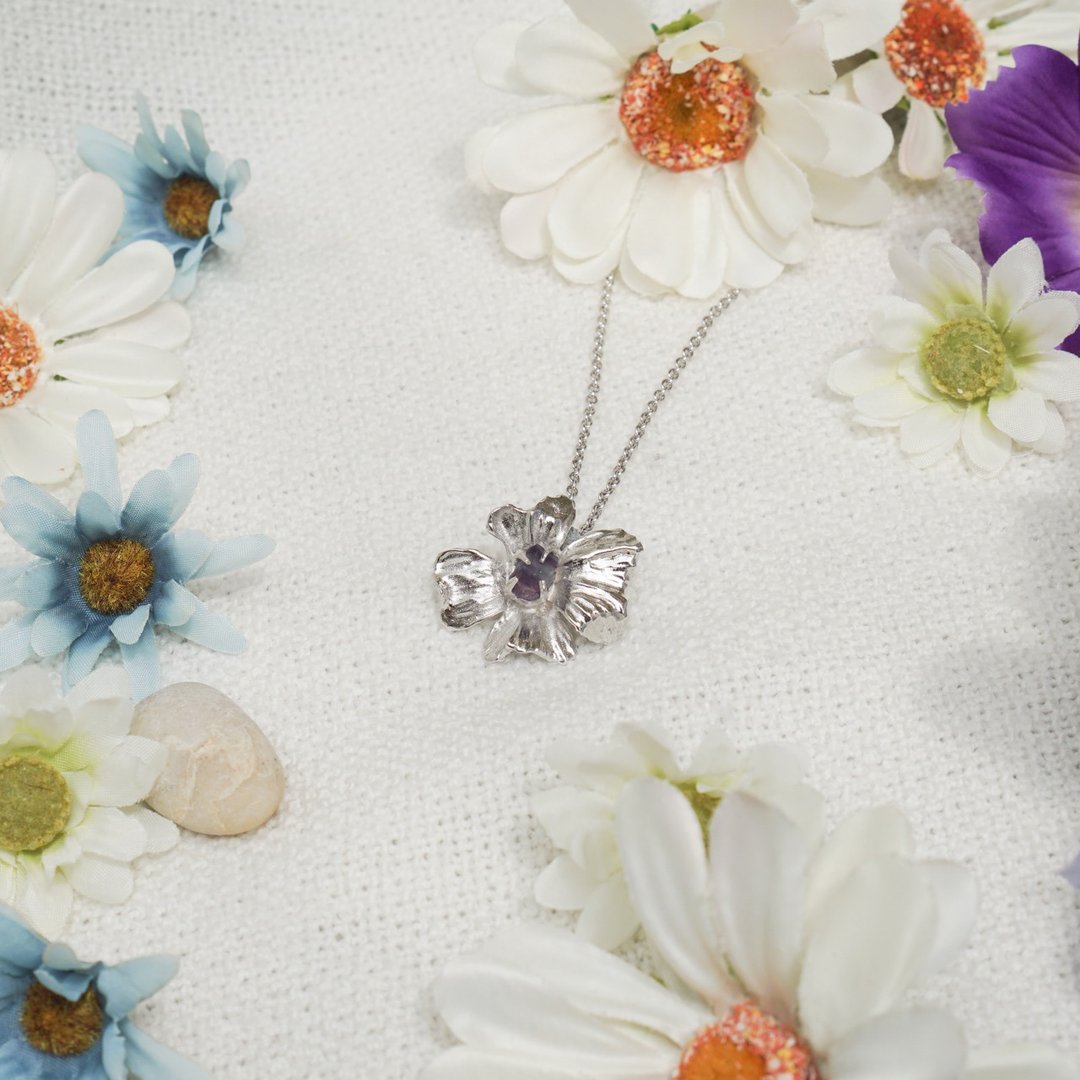 Poppy Pendant - 项链 - 半宝石 
