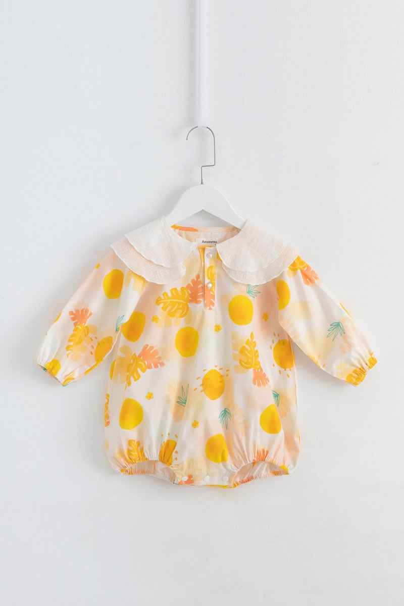 落日翻领包屁衣 - 包屁衣/连体衣 - 棉．麻 