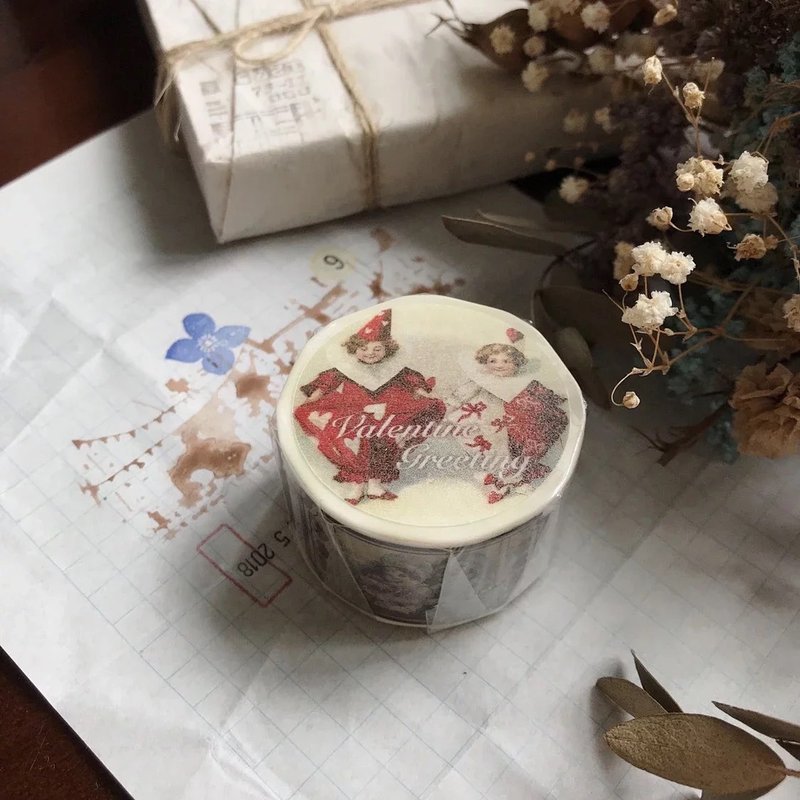 Valentine Greeting 情人节 票据纸胶带 - 纸胶带 - 纸 