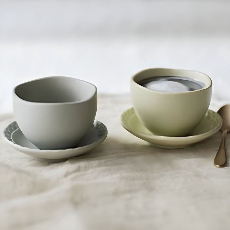 地球行星杯盘 - 茶具/茶杯 - 陶 多色