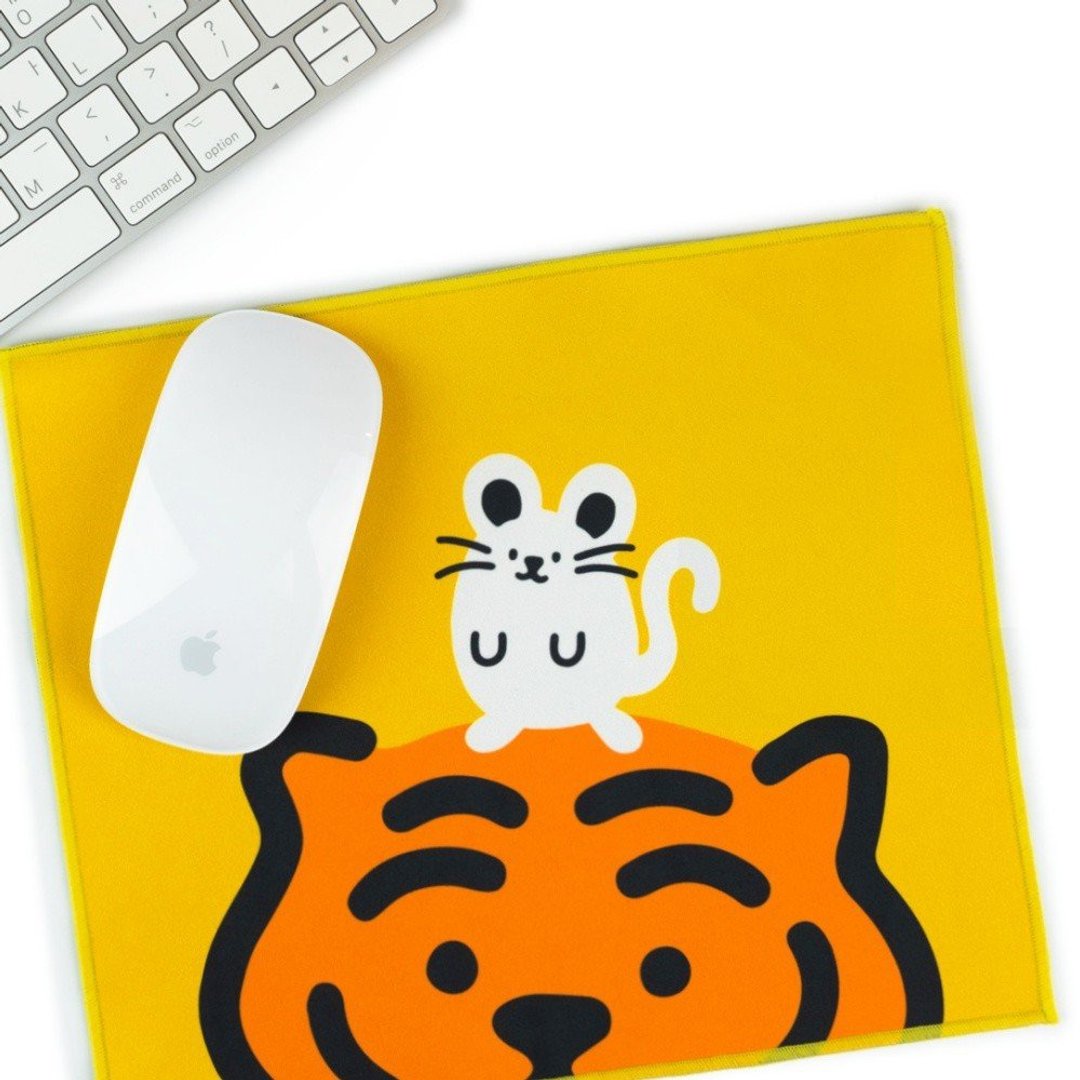 躺肥虎 和 小白鼠  鼠标垫 Tiger & Mouse - 鼠标垫 - 其他材质 
