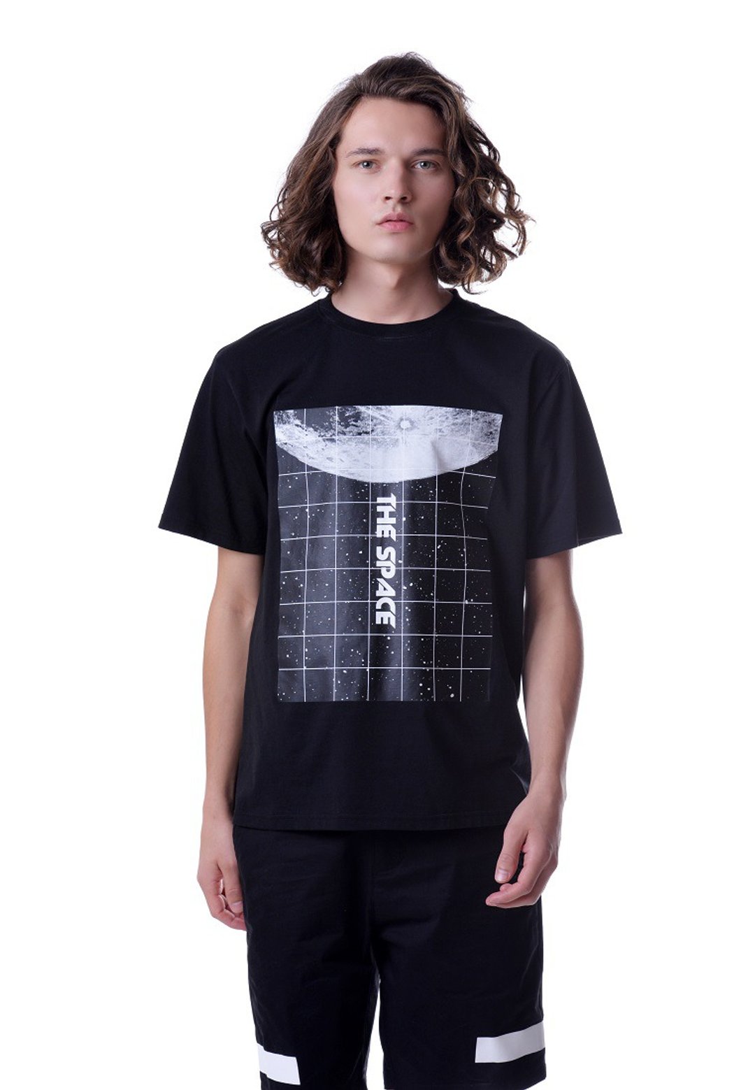 美国Fools Day Space Box Black Tee - 中性连帽卫衣/T 恤 - 棉 黑色