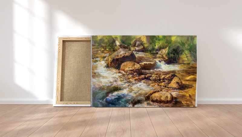 【水彩】黄金河岸 - 海报/装饰画/版画 - 纸 