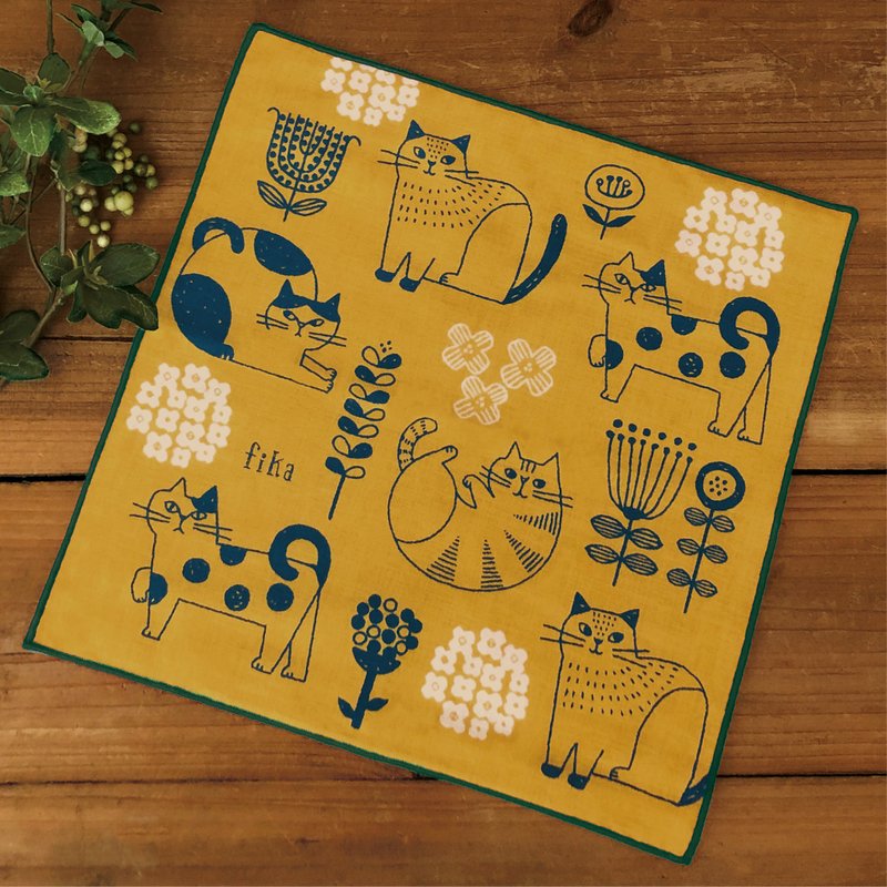 日本Decole 速干型毛巾 - 可爱小森林 - 手帕/方巾 - 棉．麻 