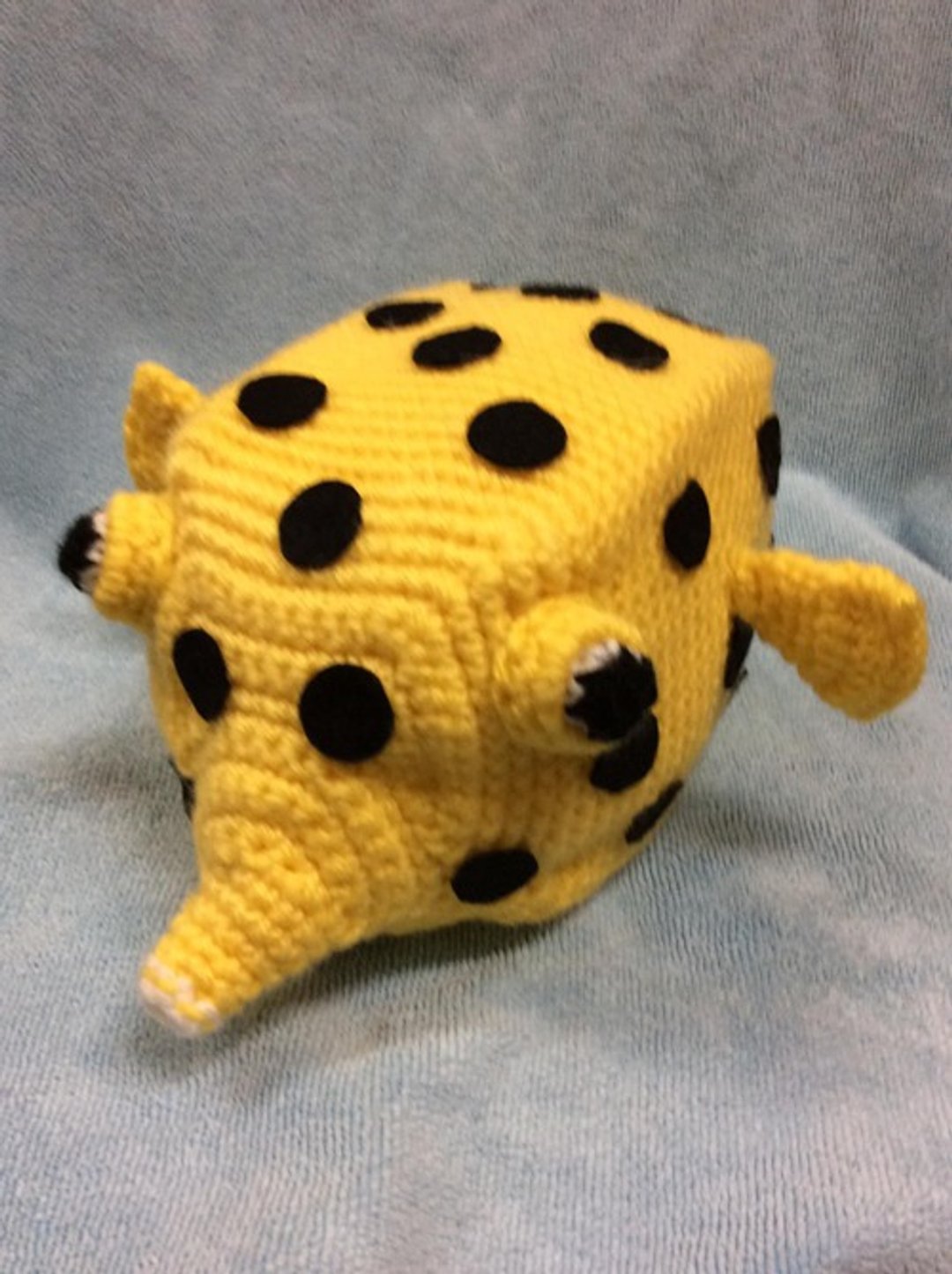 Crochet Sea Creatures Boxfish (L size) Amigurumi - 编织/刺绣/羊毛毡/裁缝 - 棉 