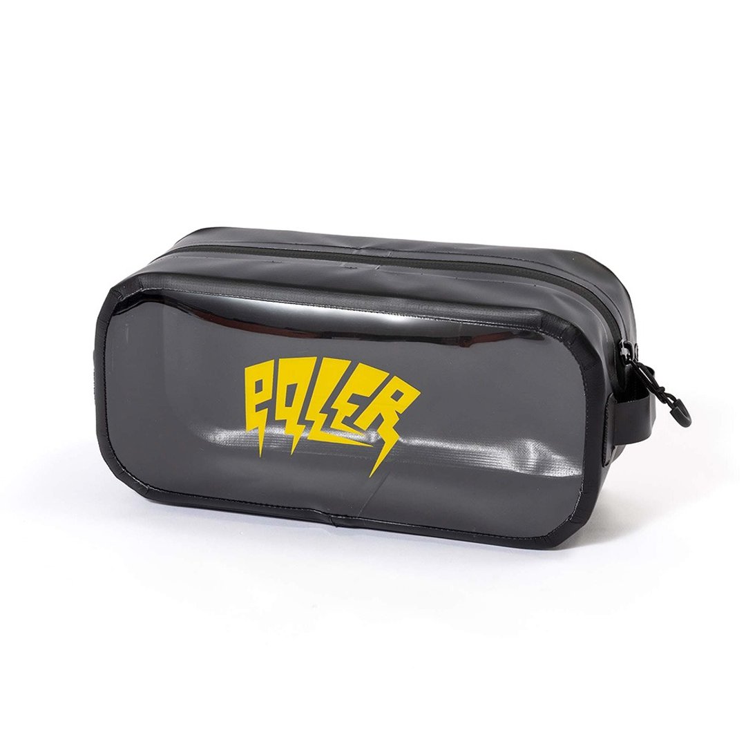 日本限定POLER HIGH&DRY PVC CLEAR POUCH 防水透明收纳包 / 黑 - 化妆包/杂物包 - 尼龙 黑色