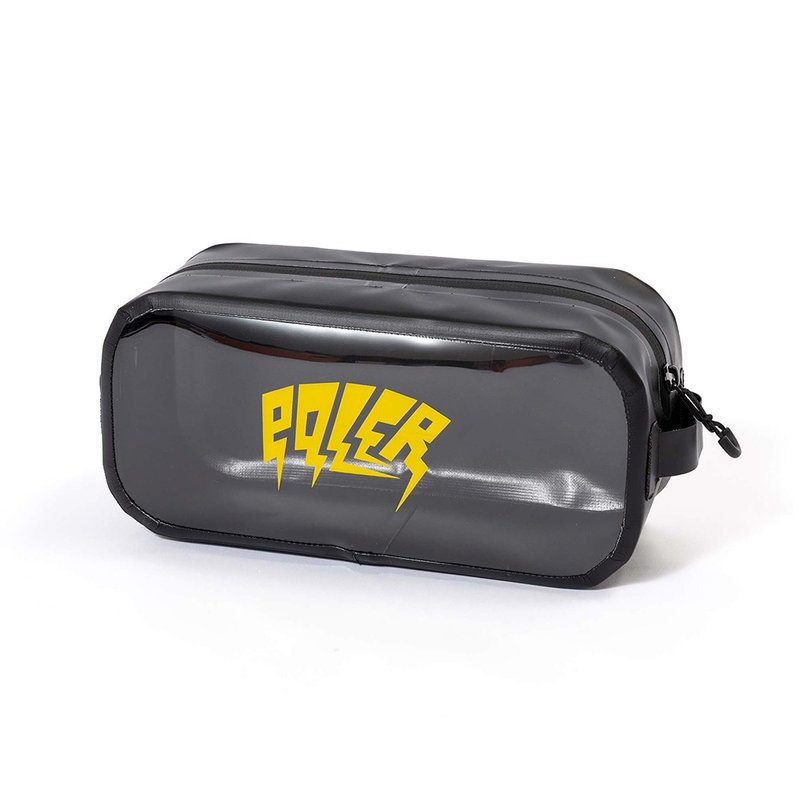 日本限定POLER HIGH&DRY PVC CLEAR POUCH 防水透明收纳包 / 黑 - 化妆包/杂物包 - 尼龙 黑色