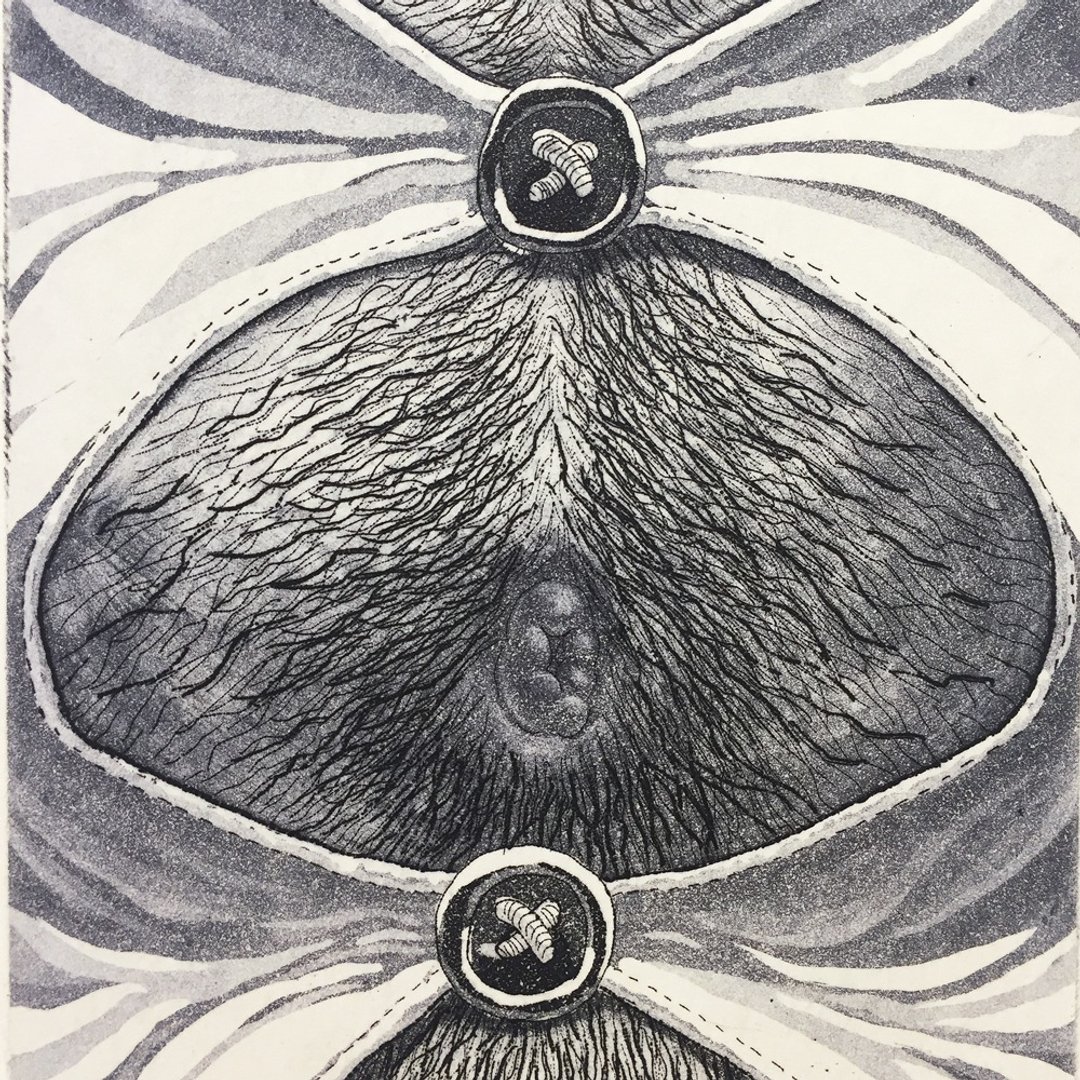 原作版画 -OJISAN 01- 陈华俊 - 海报/装饰画/版画 - 纸 黑色