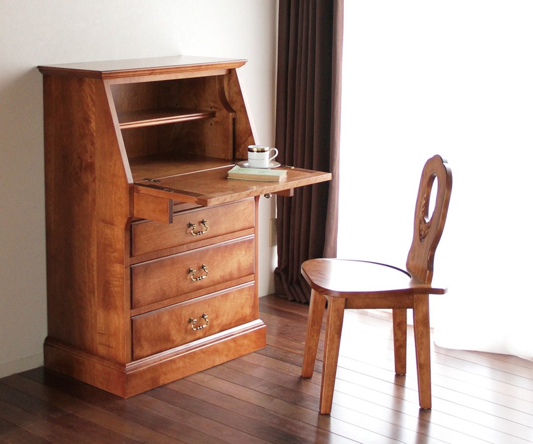 旭川家具 Create Furniture CHELSEA 写字台 - 餐桌/书桌 - 木头 咖啡色