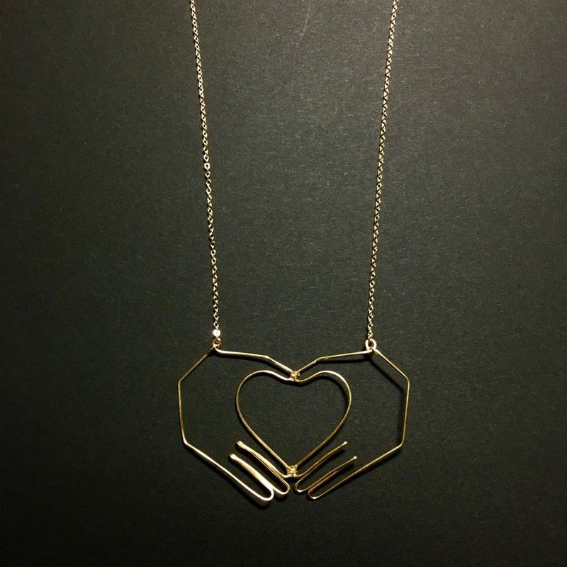 Wire necklace heart - 项链 - 其他材质 多色