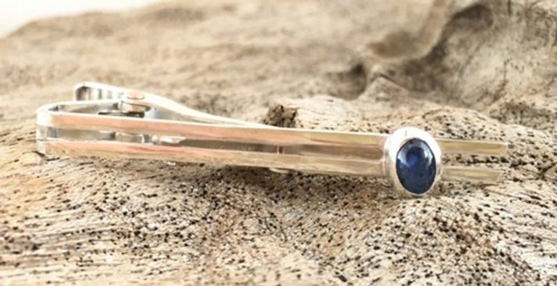 Natural sapphire ◇ SV tie pin - 其他 - 宝石 