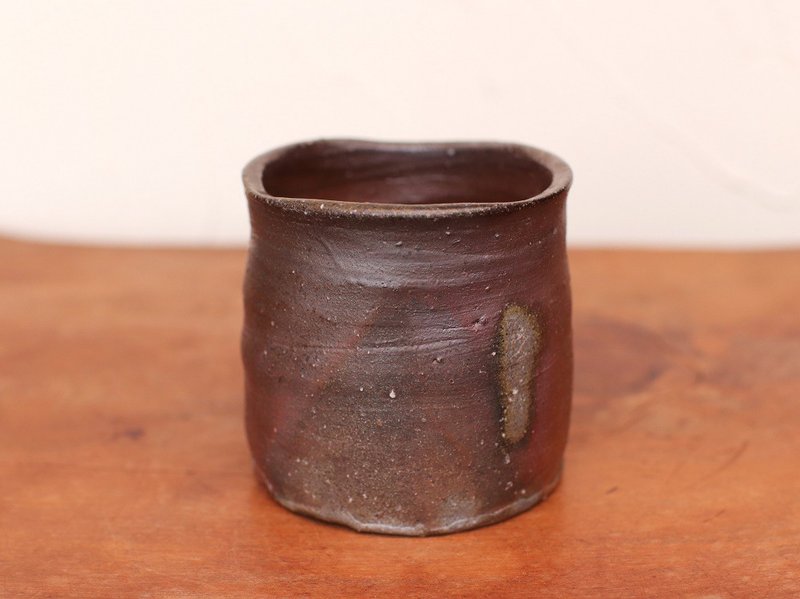 Bizen ware shochu drink s7-031 - 咖啡杯/马克杯 - 陶 咖啡色