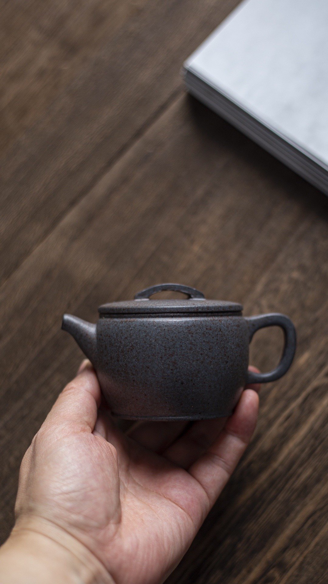 送礼紫砂壶茶壶汉瓦 特高温 150cc 经典款 富有老味 老紫泥高温烧 - 茶具/茶杯 - 陶 灰色