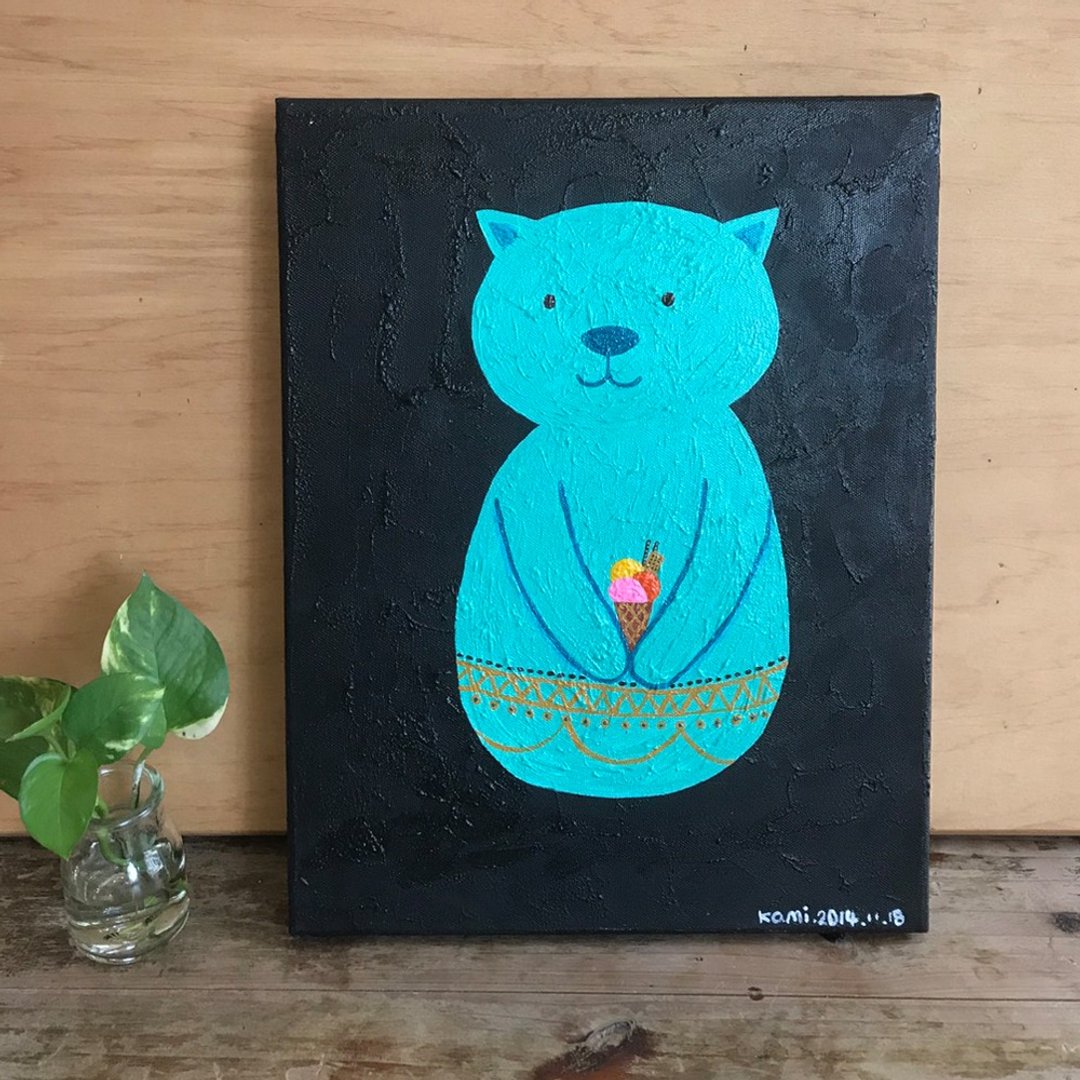 原画  ∣  不倒翁猫 - 画框/相框 - 其他材质 多色