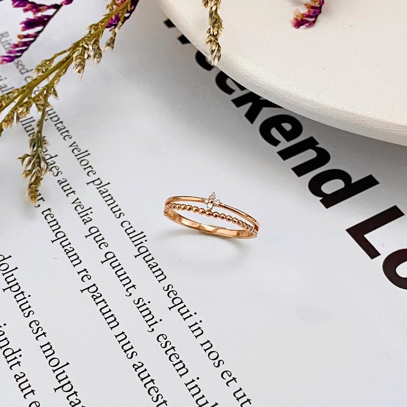 14K | 春。花冠_戒指 - 戒指 - 贵金属 