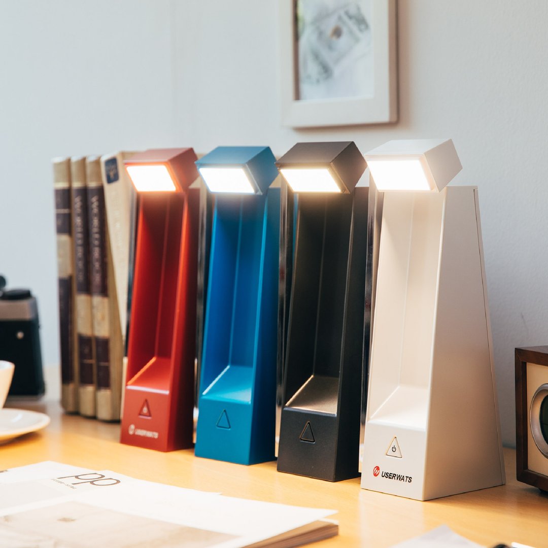 USERWATS  设计师 LED 护眼台灯 桌灯 方便收纳 (四色) - 灯具/灯饰 - 塑料 白色